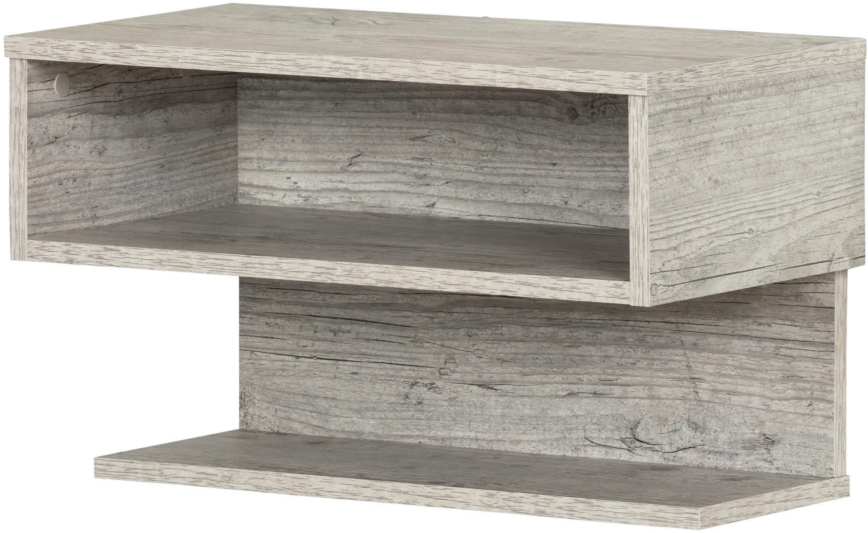 13248 Sazena Pine Floating Nightstand - South Shore-1