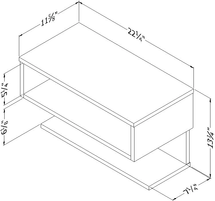 13248 Sazena Pine Floating Nightstand - South Shore-6