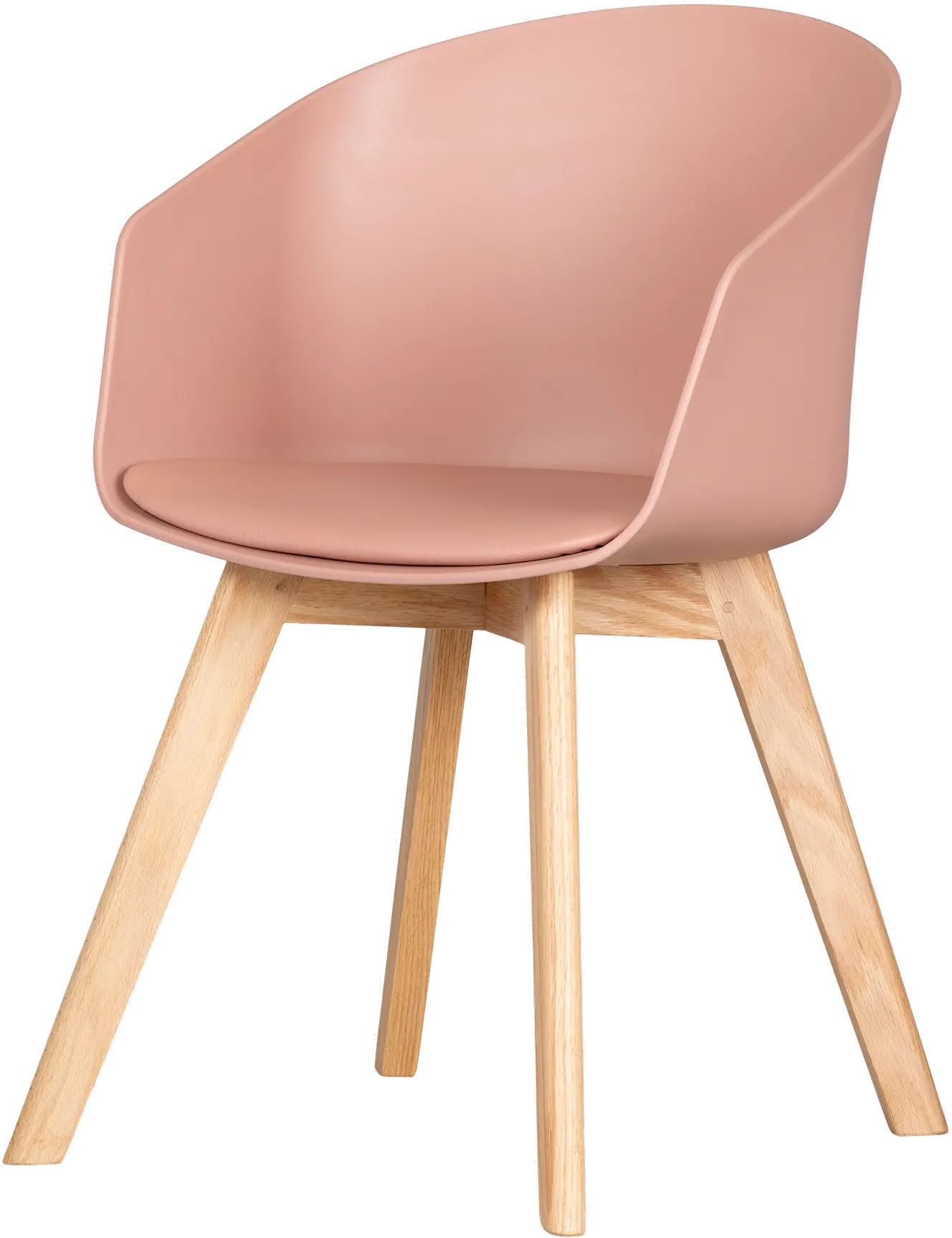 100402 Flam Pink and Natural Dining Room Chair - South Shore-3