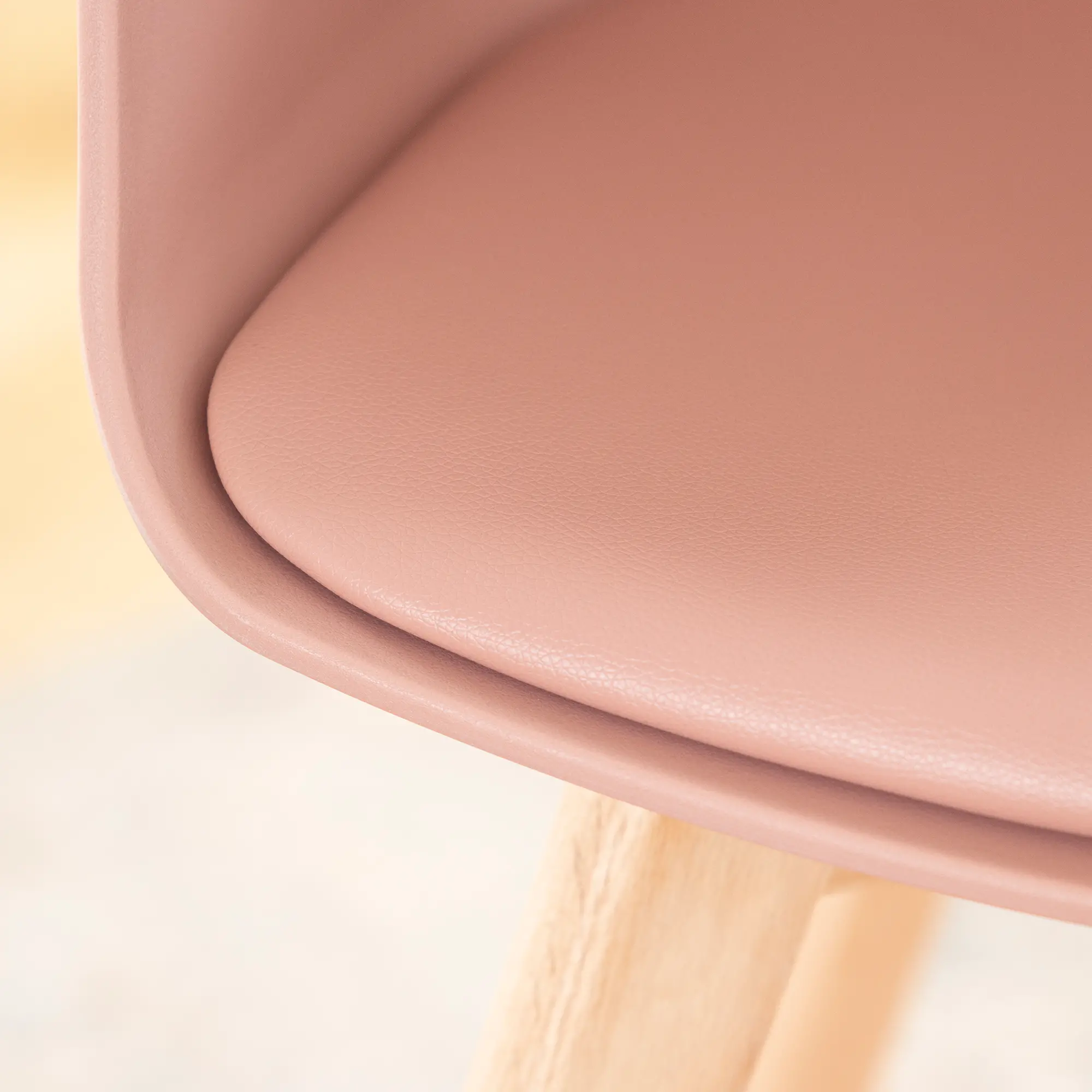 100402 Flam Pink and Natural Dining Room Chair - South Shore-4