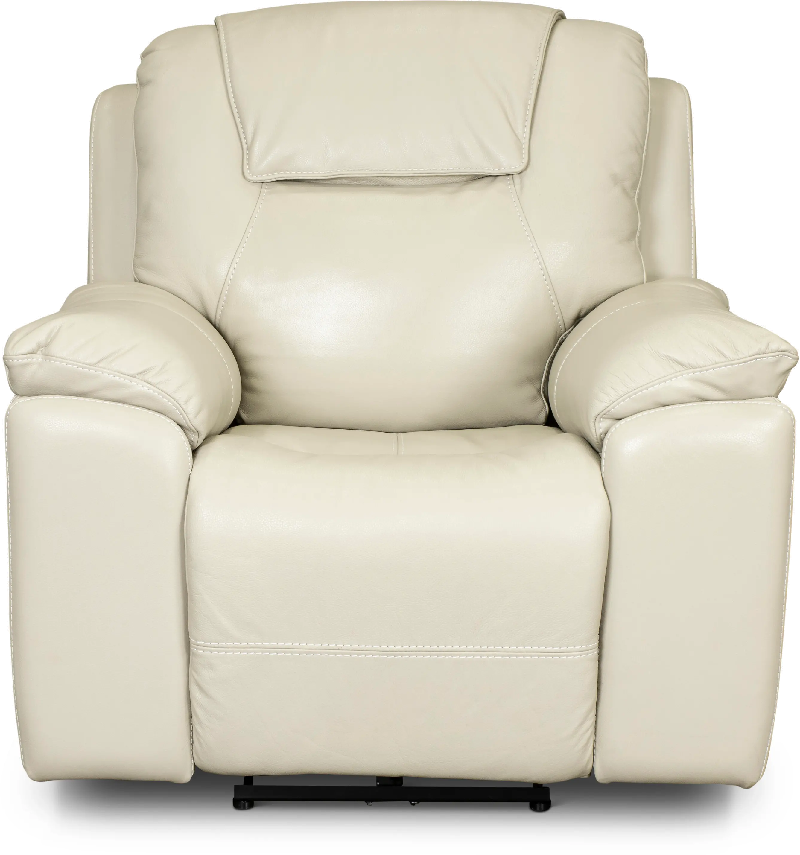 Chandler Linen Wall Saver Power Recliner with Hidden Cup Holders-4