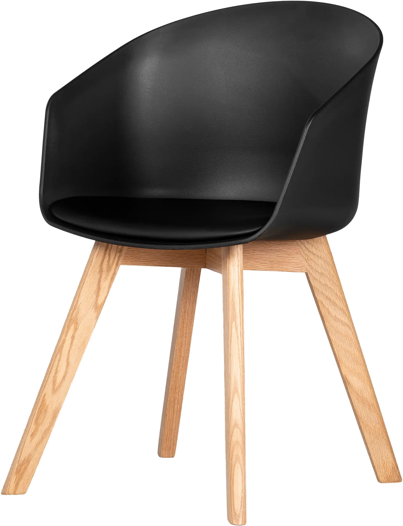 100410 Flam Black and Natural Dining Room Chair - South Shore-1