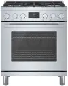 HGS8055UC Bosch 800 Series 3.7 cu ft Gas Range - Stainless Steel 30 Inch