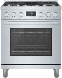 HGS8055UC Bosch 800 Series 3.7 cu ft Gas Range - Stainless Steel 30 Inch