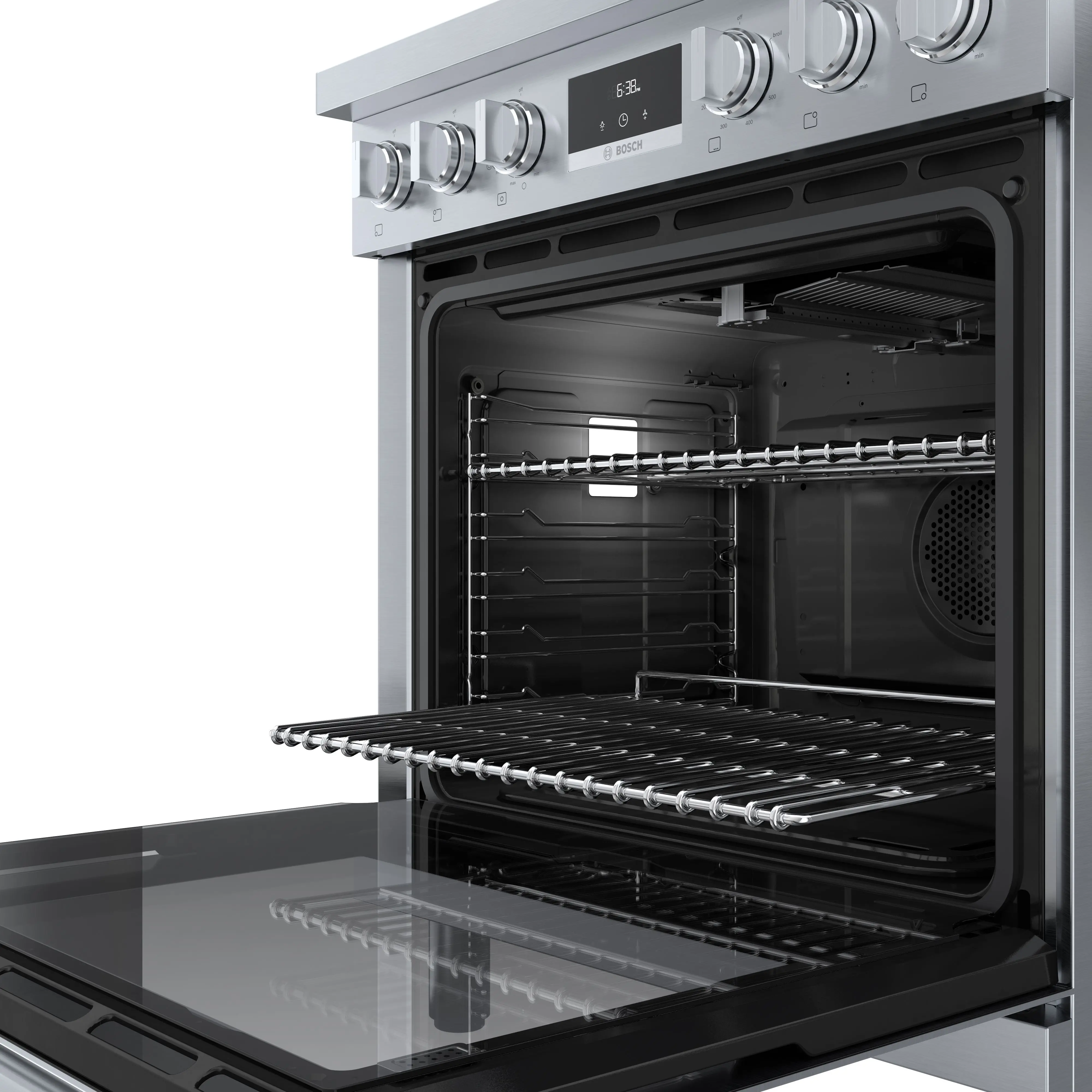 HGS8055UC Bosch 800 Series 3.7 cu ft Gas Range - Stainless Steel 30 Inch-2