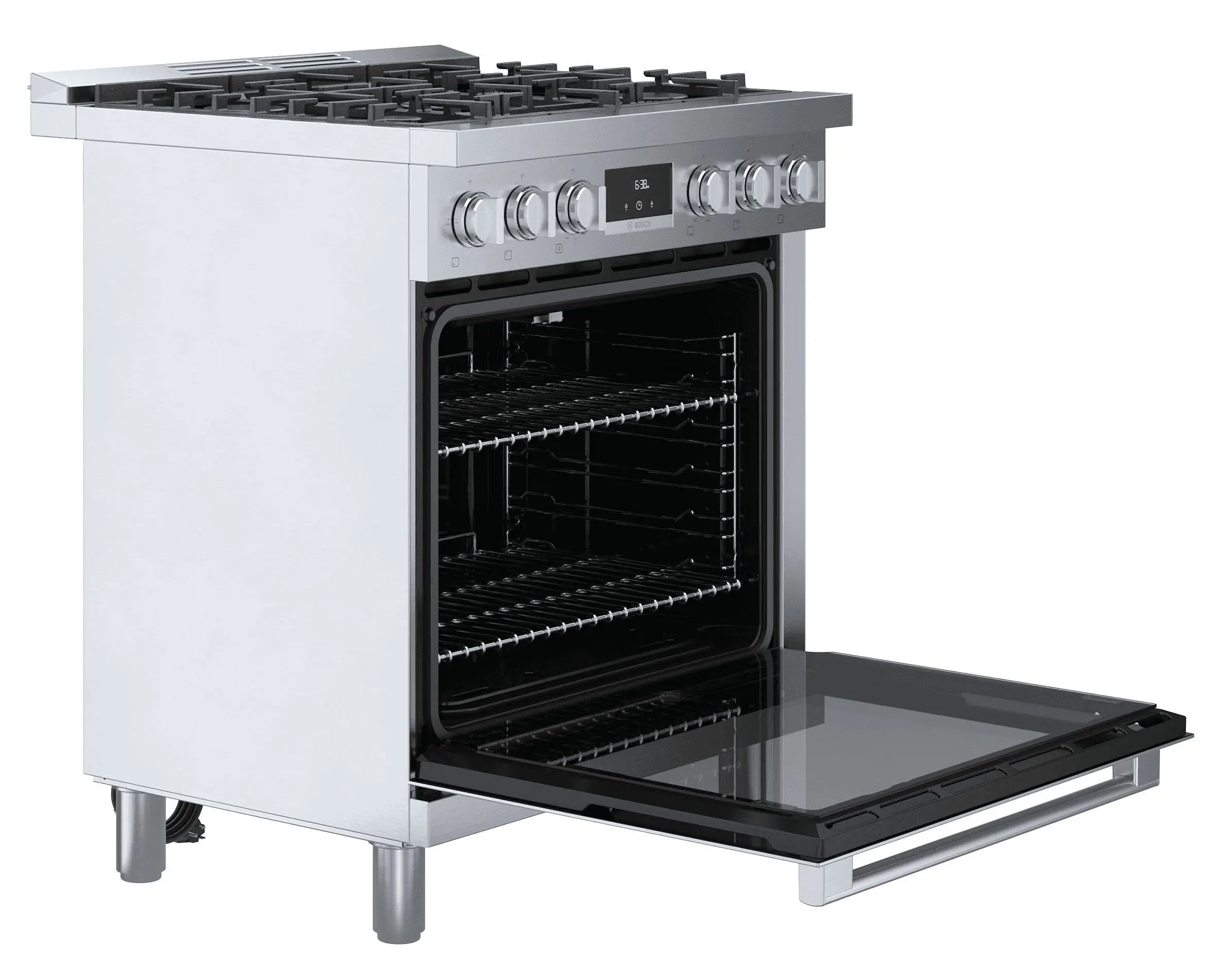 HGS8055UC Bosch 800 Series 3.7 cu ft Gas Range - Stainless Steel 30 Inch-4