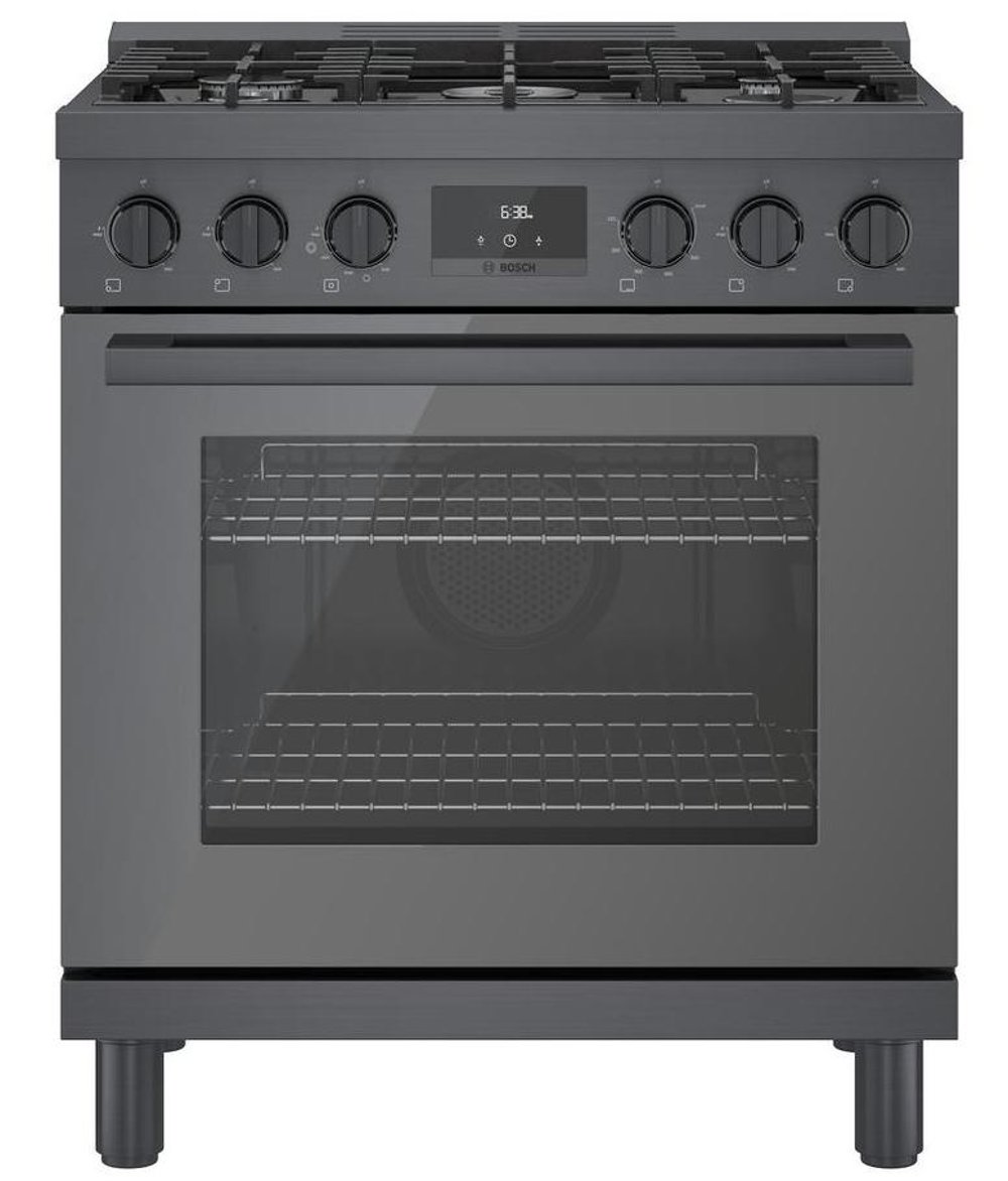 Bosch 800 Series 3.6 cu ft Gas Range - Black Stainless Steel 30 Inch