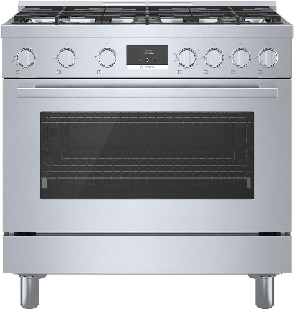 Bosch 800 Series 3.4 cu ft Gas Range - Stainless Steel 36 Inch