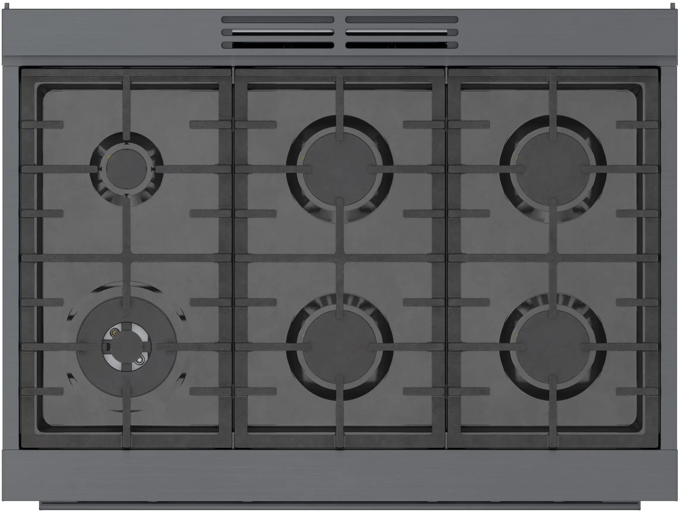 HGS8645UC Bosch 800 Series 3.4 cu ft Gas Range - Black Stainless Steel 36 Inch-3