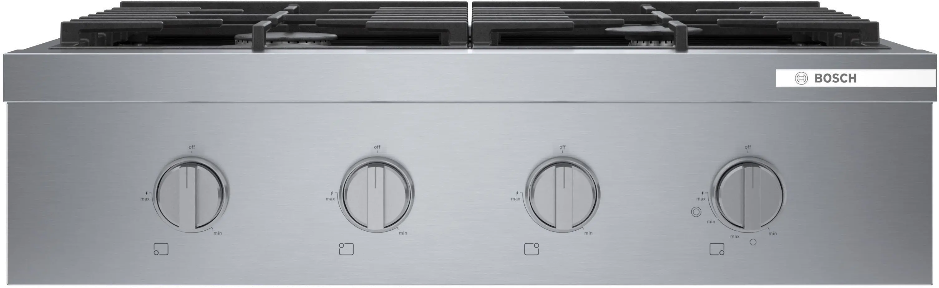 RGM8058UC Bosch 800 Series 30 Inch Gas Rangetop - Stainless Steel-5
