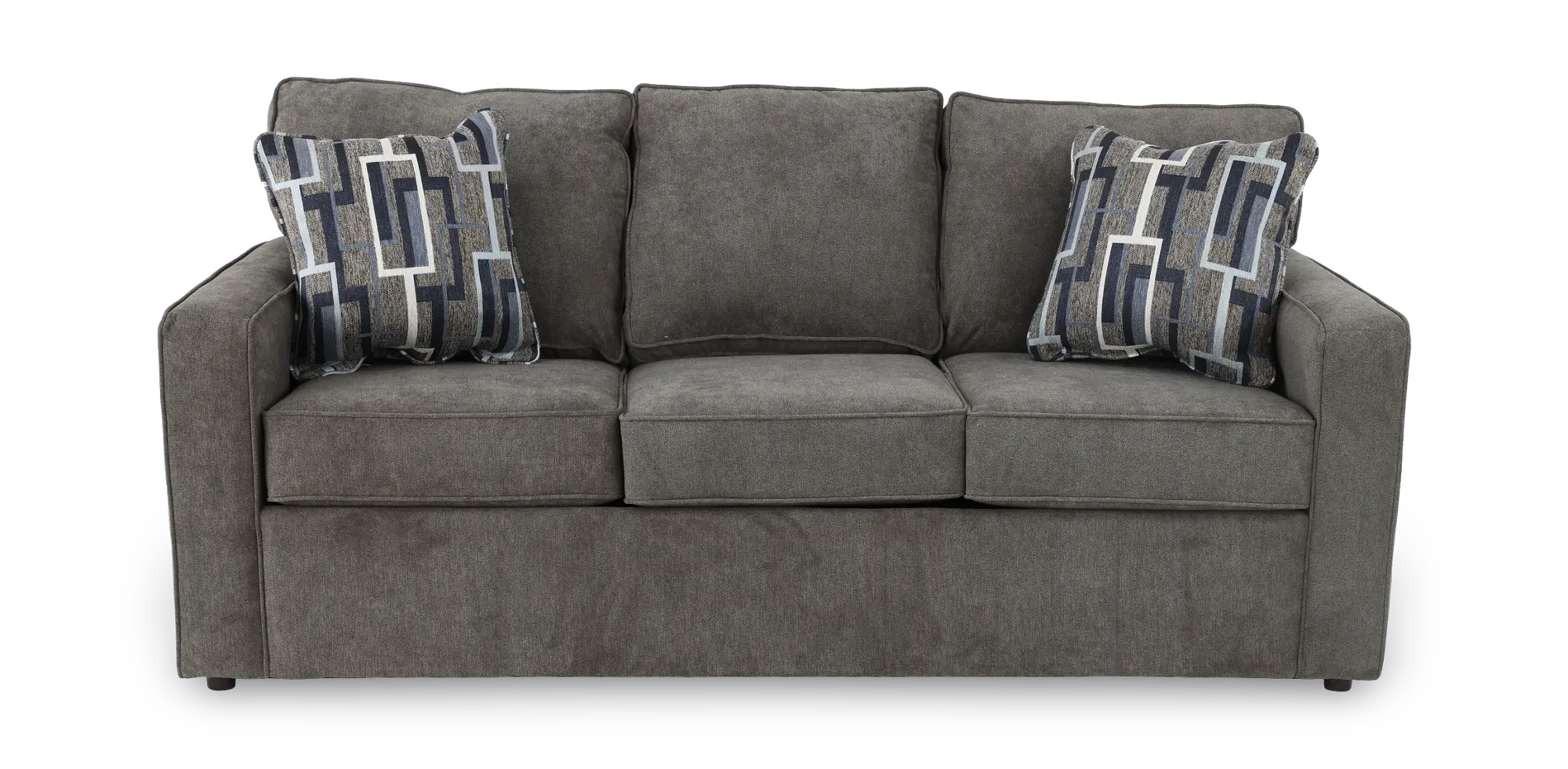 極美品　NARUSA SOFA グレー W1800 D850 H700 Norris Graphite Gray Casual Queen Sleeper Sofa | RC Willey