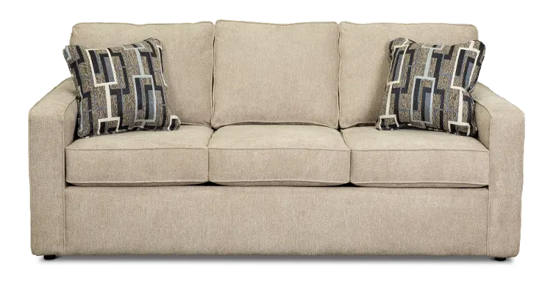 Norris Jute Beige Casual Queen Sleeper Sofa