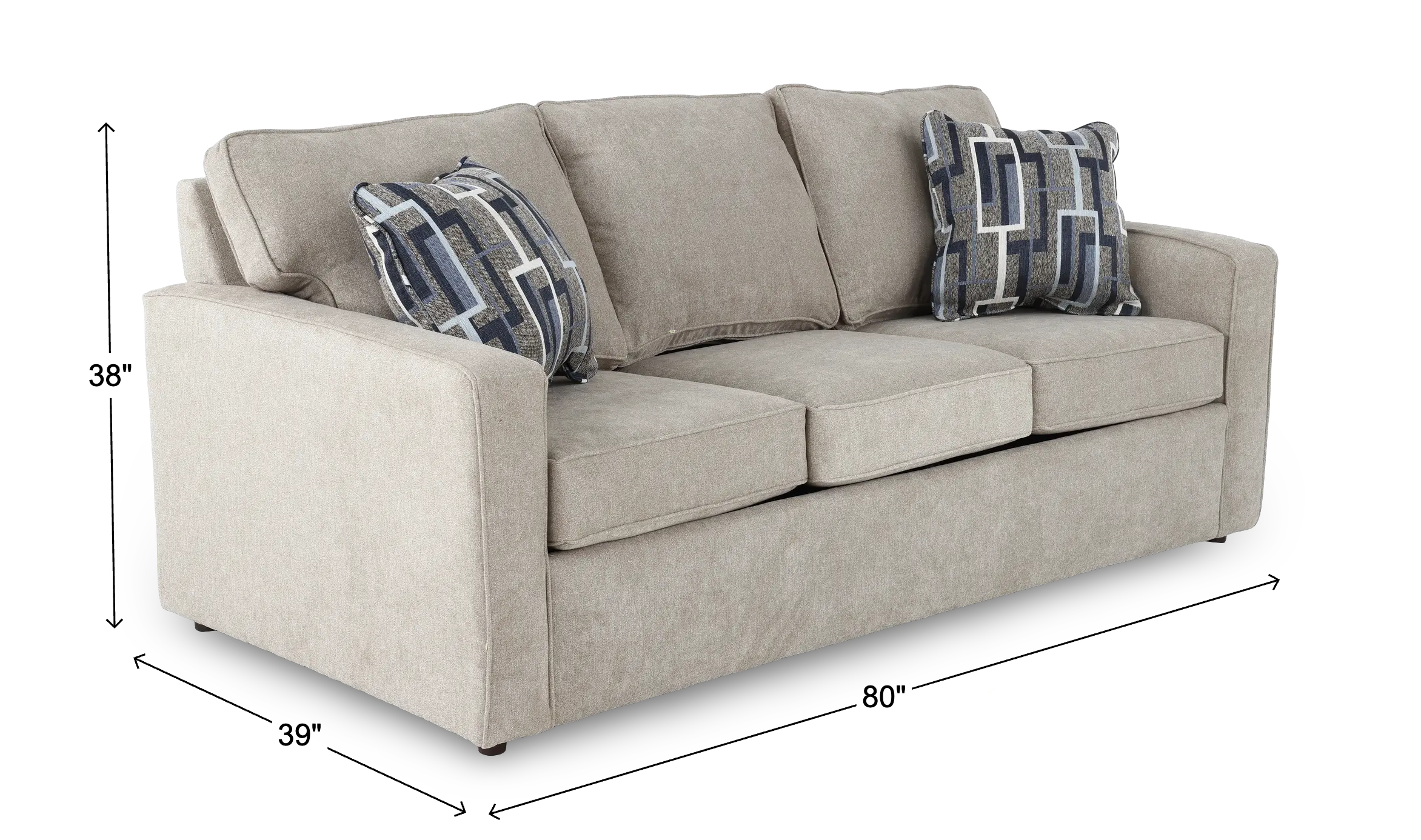 Norris Jute Beige Casual Queen Sleeper Sofa-3