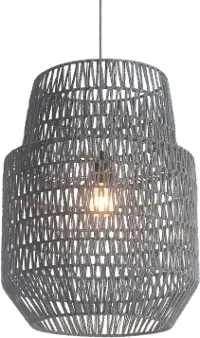 Gray Two Level Bell Shaped Ceiling Lamp - Daydream