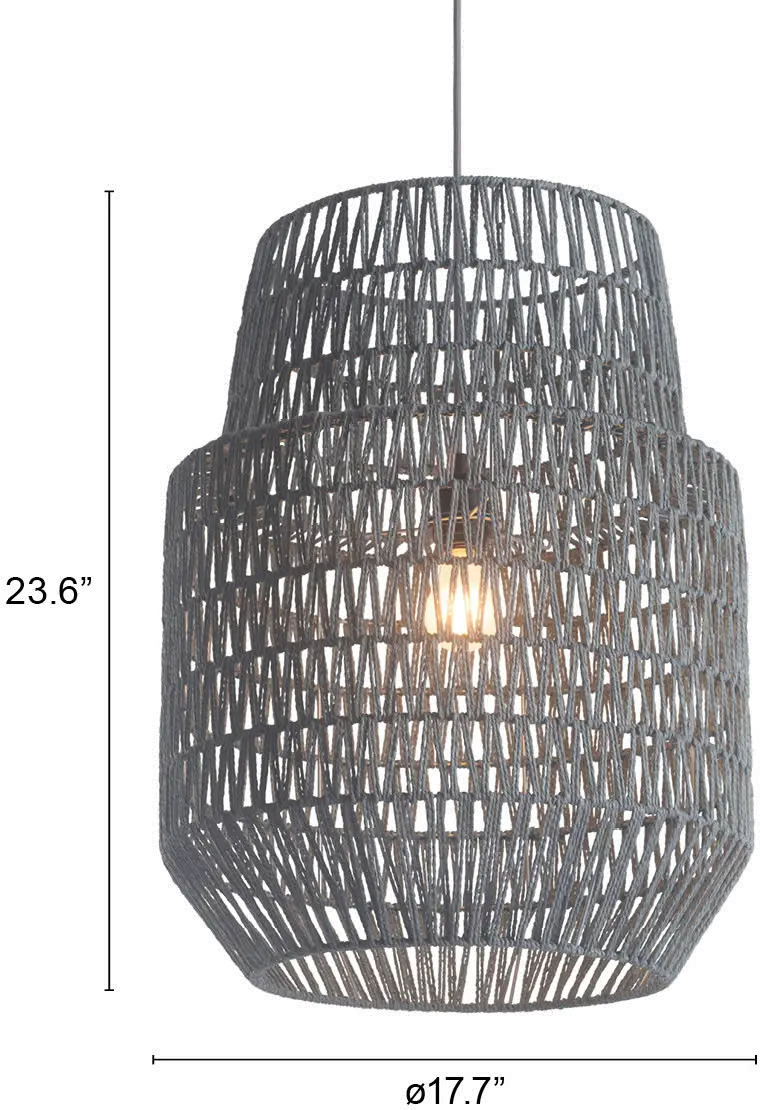 Gray Two Level Bell Shaped Ceiling Lamp - Daydream-4