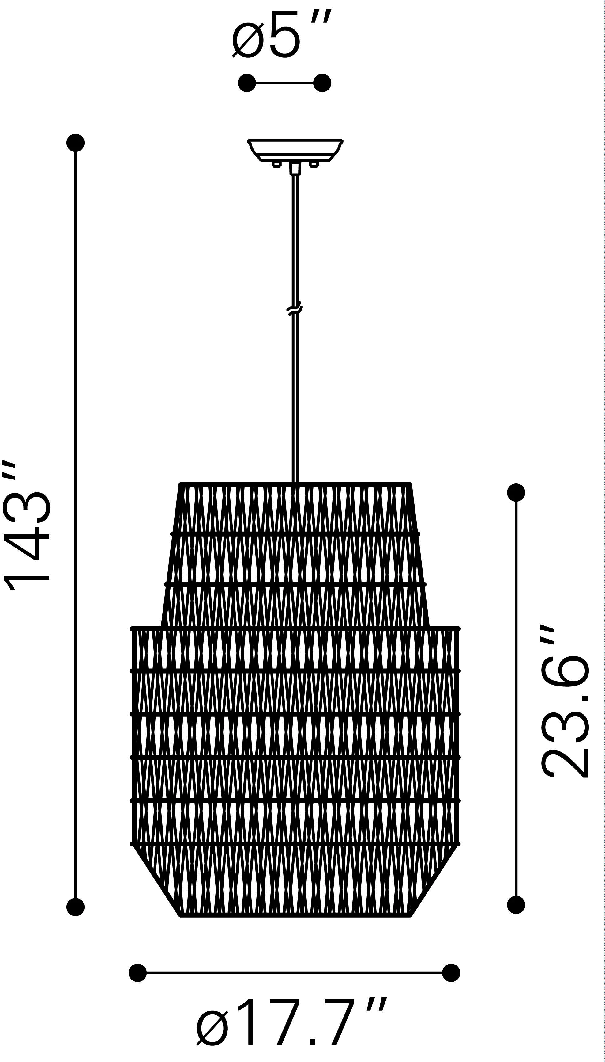 Gray Two Level Bell Shaped Ceiling Lamp - Daydream-5