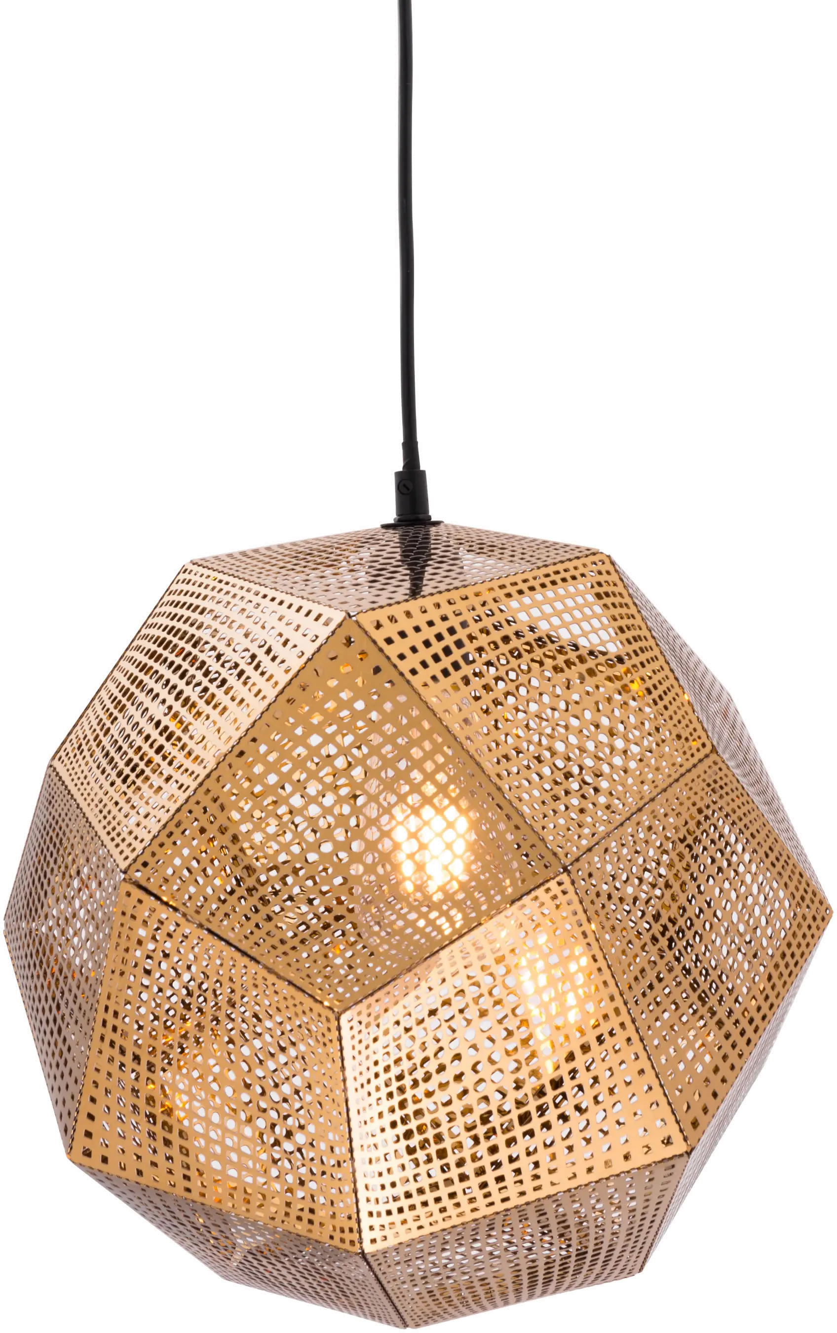 Bald Electroplated Gold Metal Ceiling Lamp-1