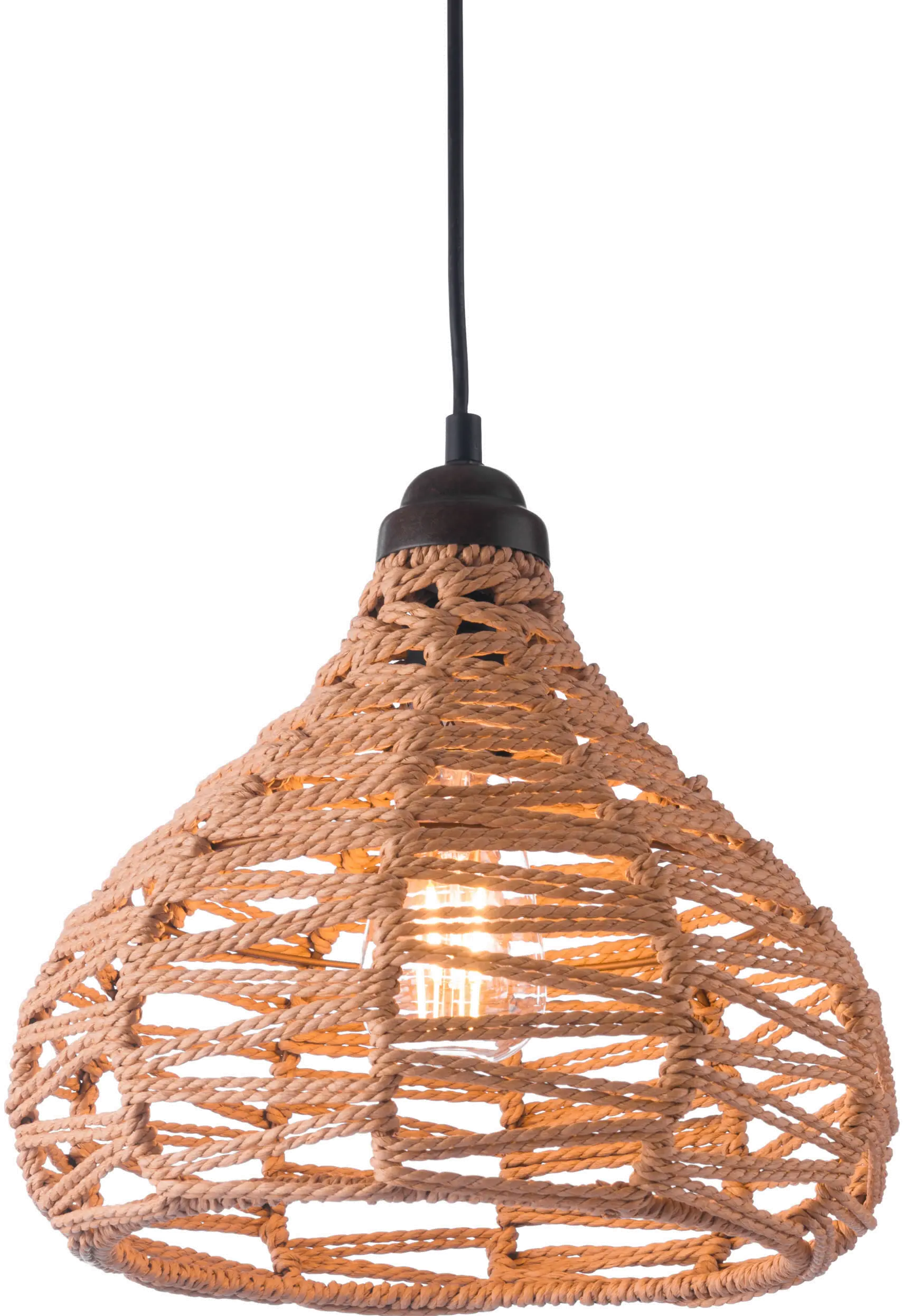 Natural Woven Ceiling Lamp - Nezz-1