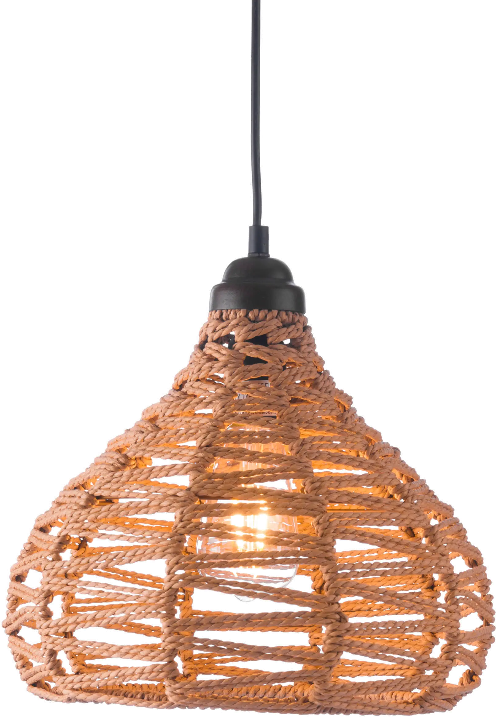 Natural Woven Ceiling Lamp - Nezz-3