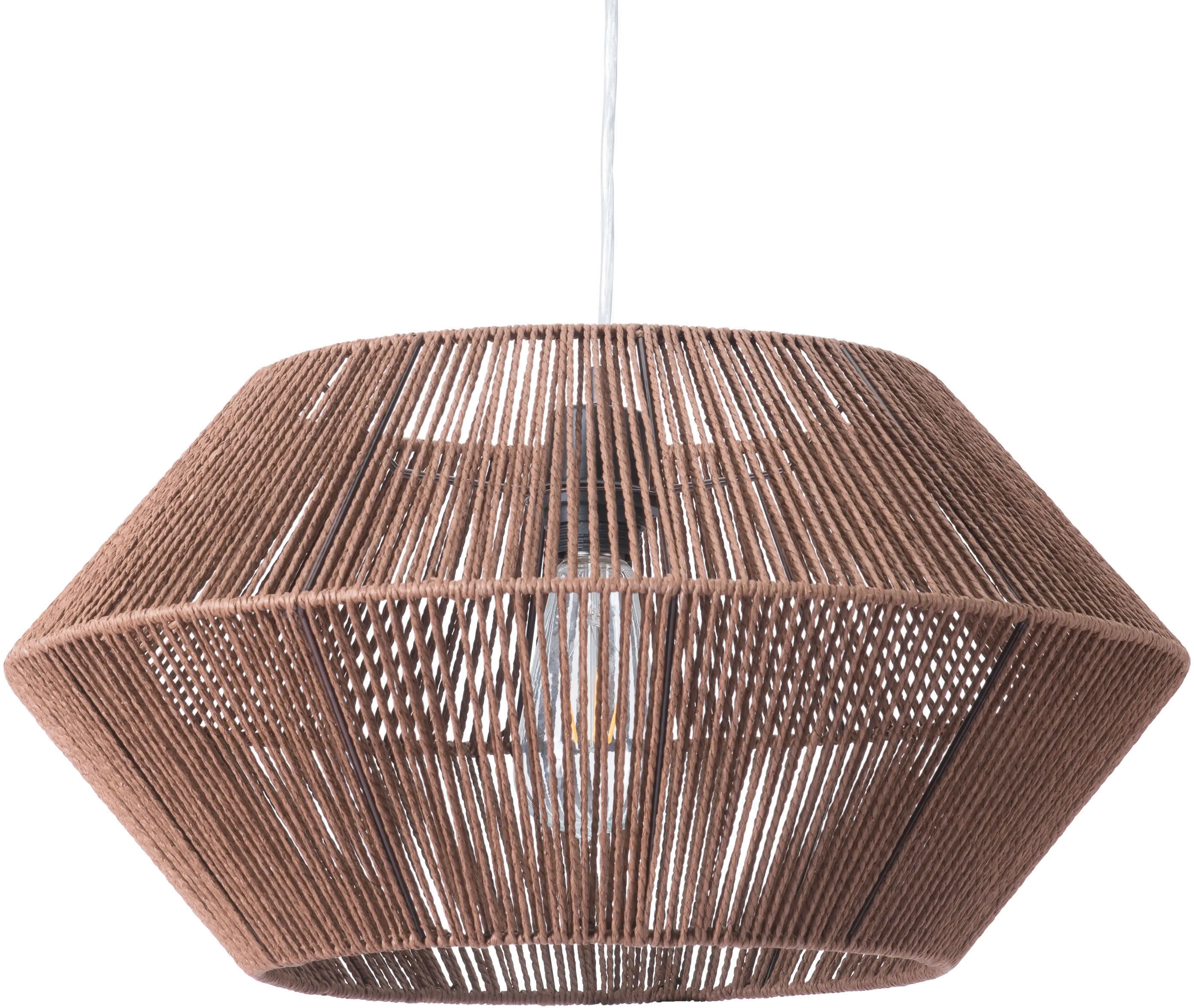 Kendrick Brown Paper Rope Ceiling Lamp-3