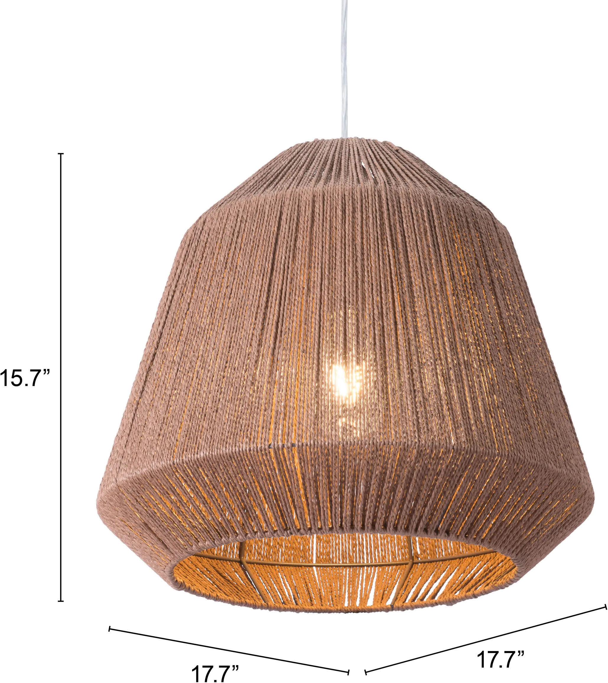 Transitional Brown Ceiling Lamp - Impala-4