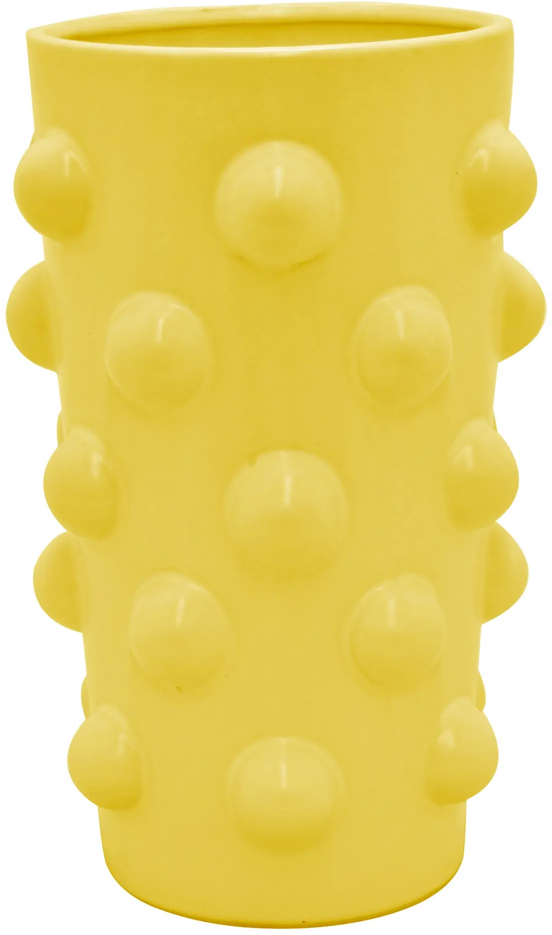 Contemporary 27 Inch Yellow Decorative Vase-1
