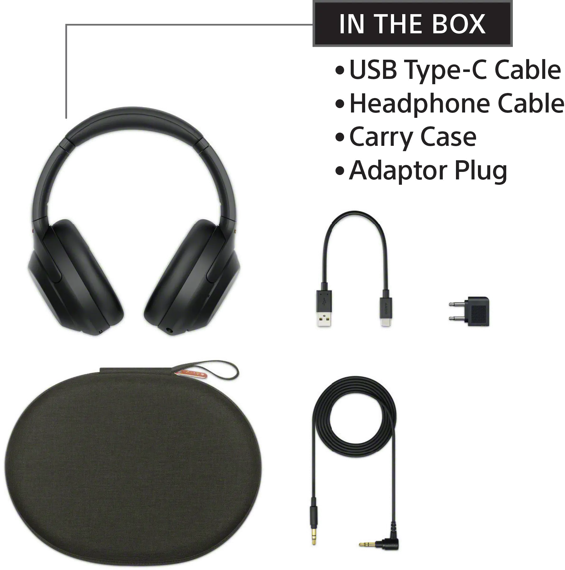 WH1000XM4/B Sony Wireless Noise-Cancelling Headphones - Black-5
