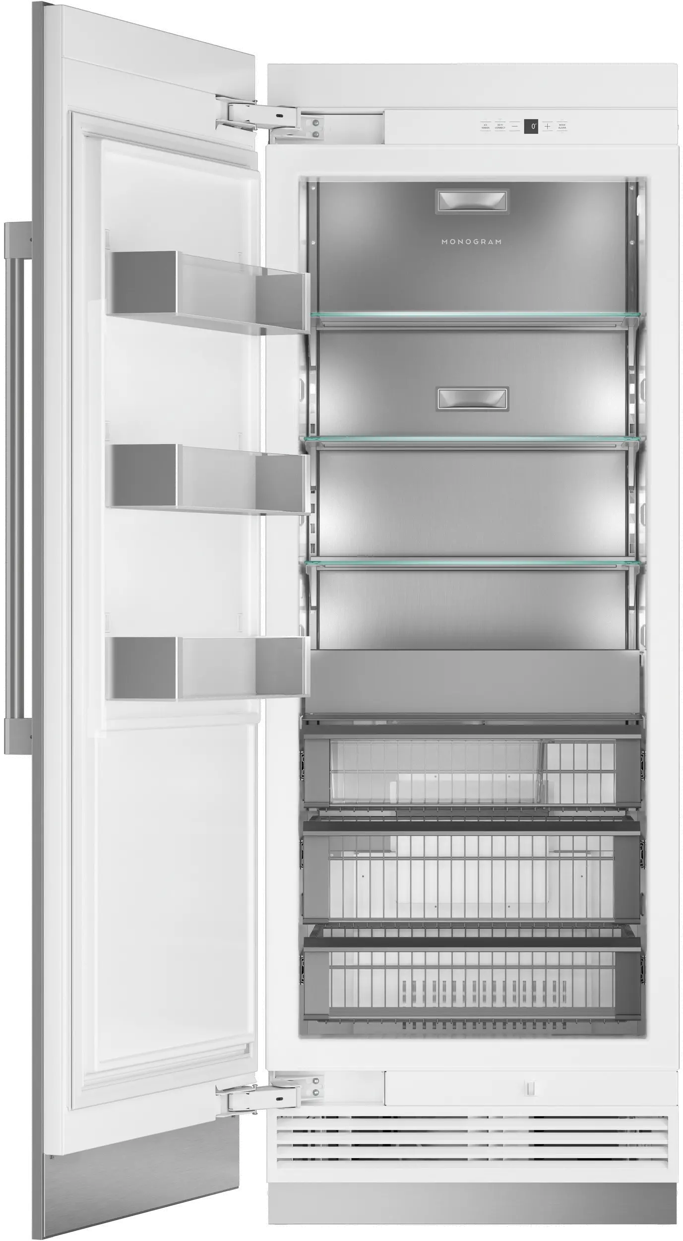 ZIF301NPNII Monogram 30 Inch Column Freezer - 16.7 cu. ft. Panel Ready-1