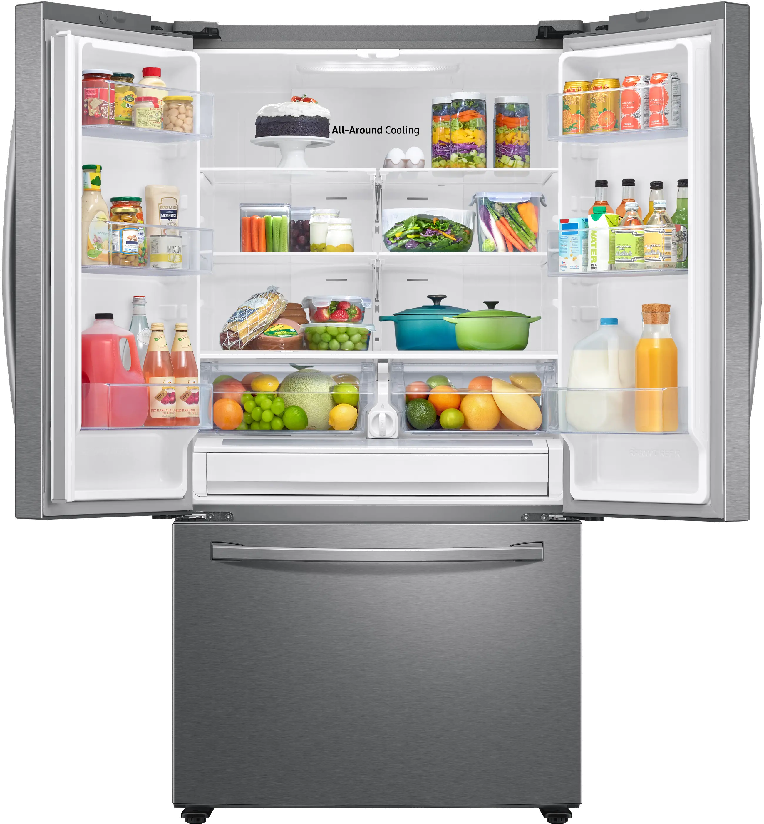 RF28T5001SR Samsung 28.2 cu ft French Door Refrigerator - Stainless Steel-4