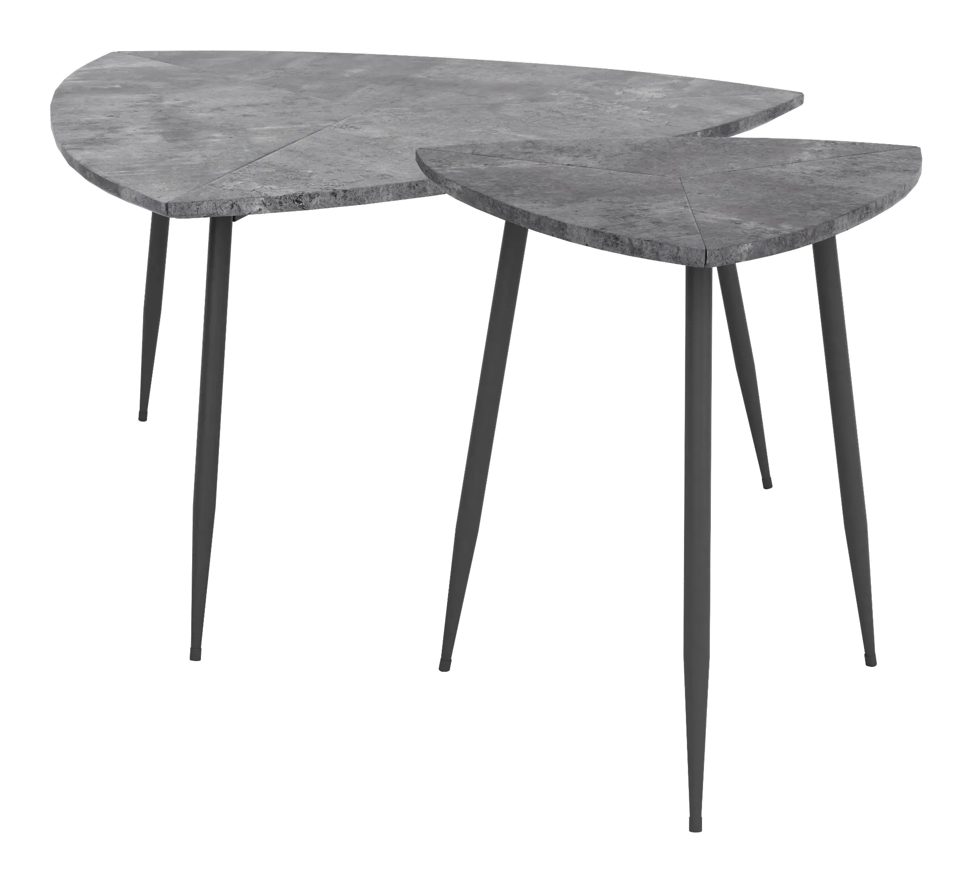 Triangular Mid-century Table Set - Normandy-1