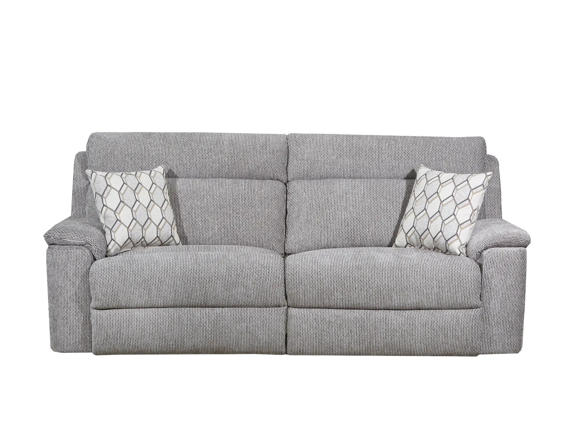 Warwick Silver Reclining Sofa-1