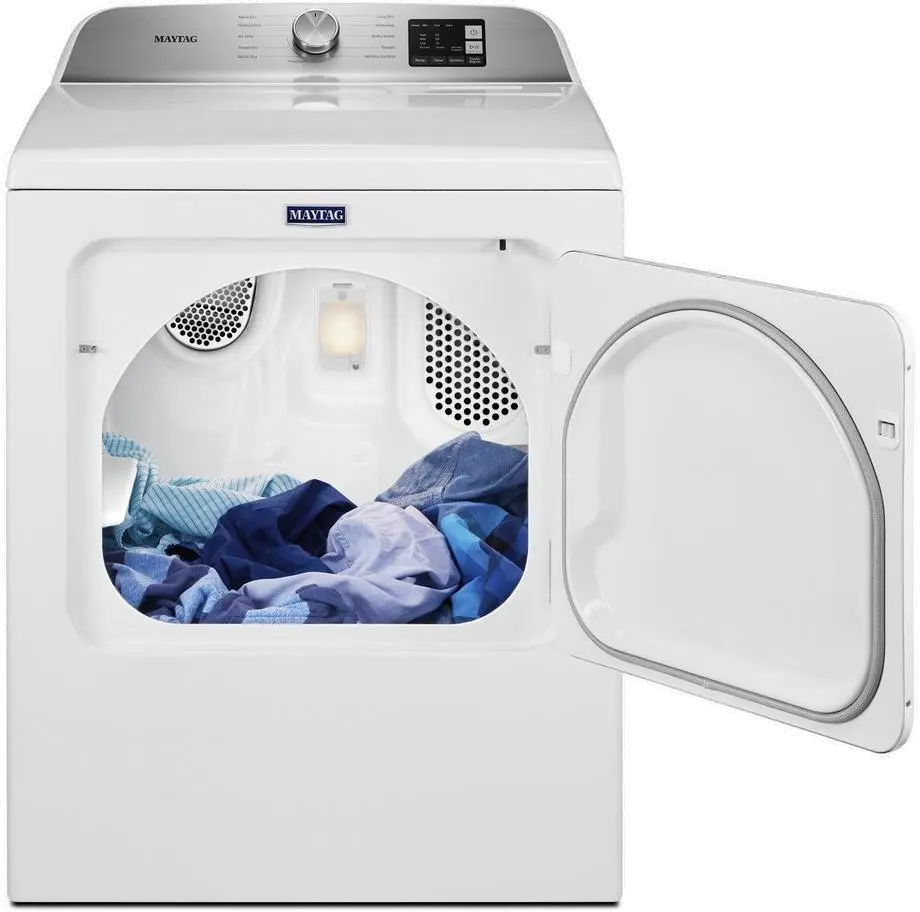 MGD6200KW Maytag 7.0 Cu Ft Gas Dryer with Moisture Sensing - White-2