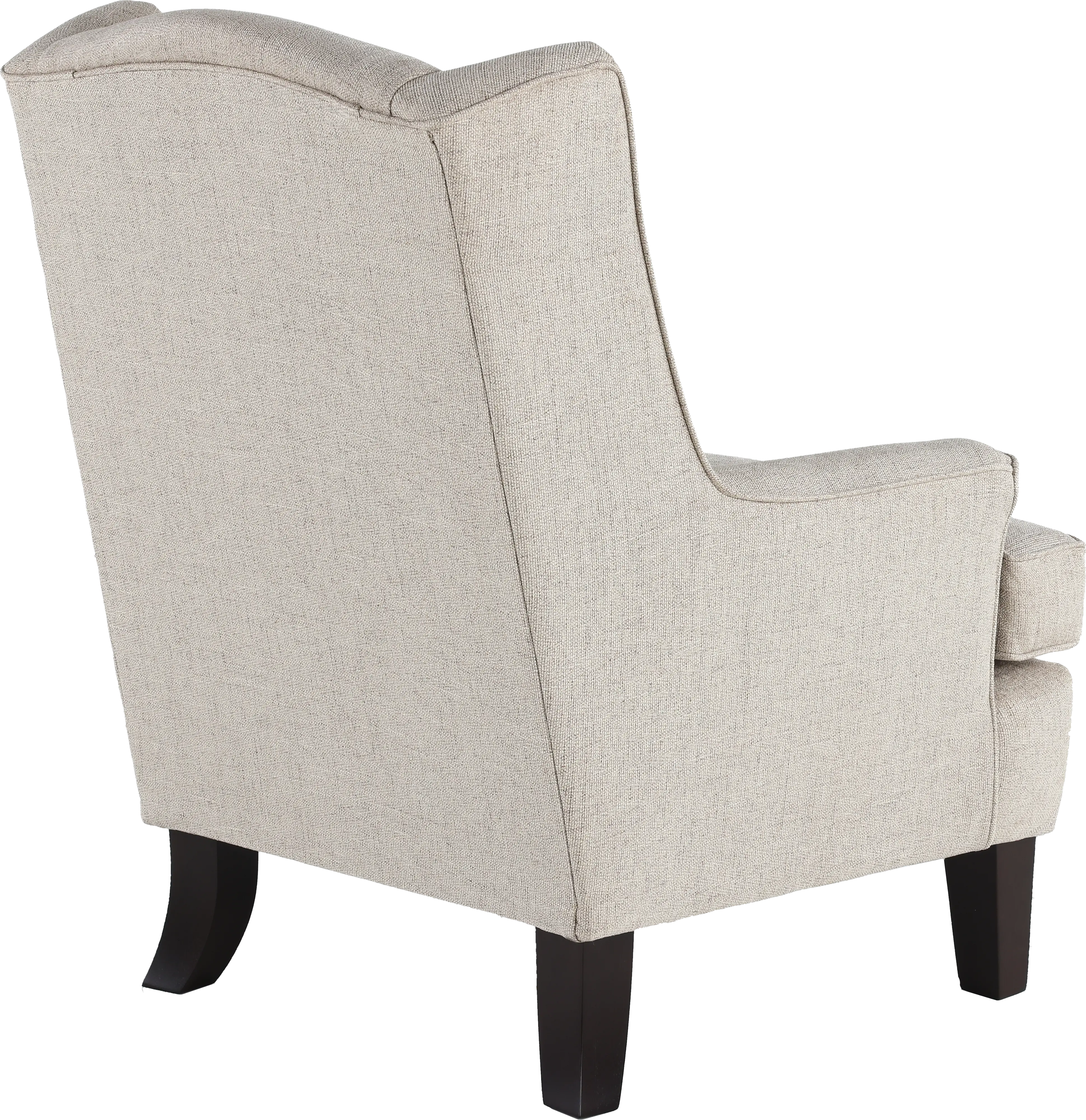 Andrea Classic Light Gray Upholstered Wingback Chair-6
