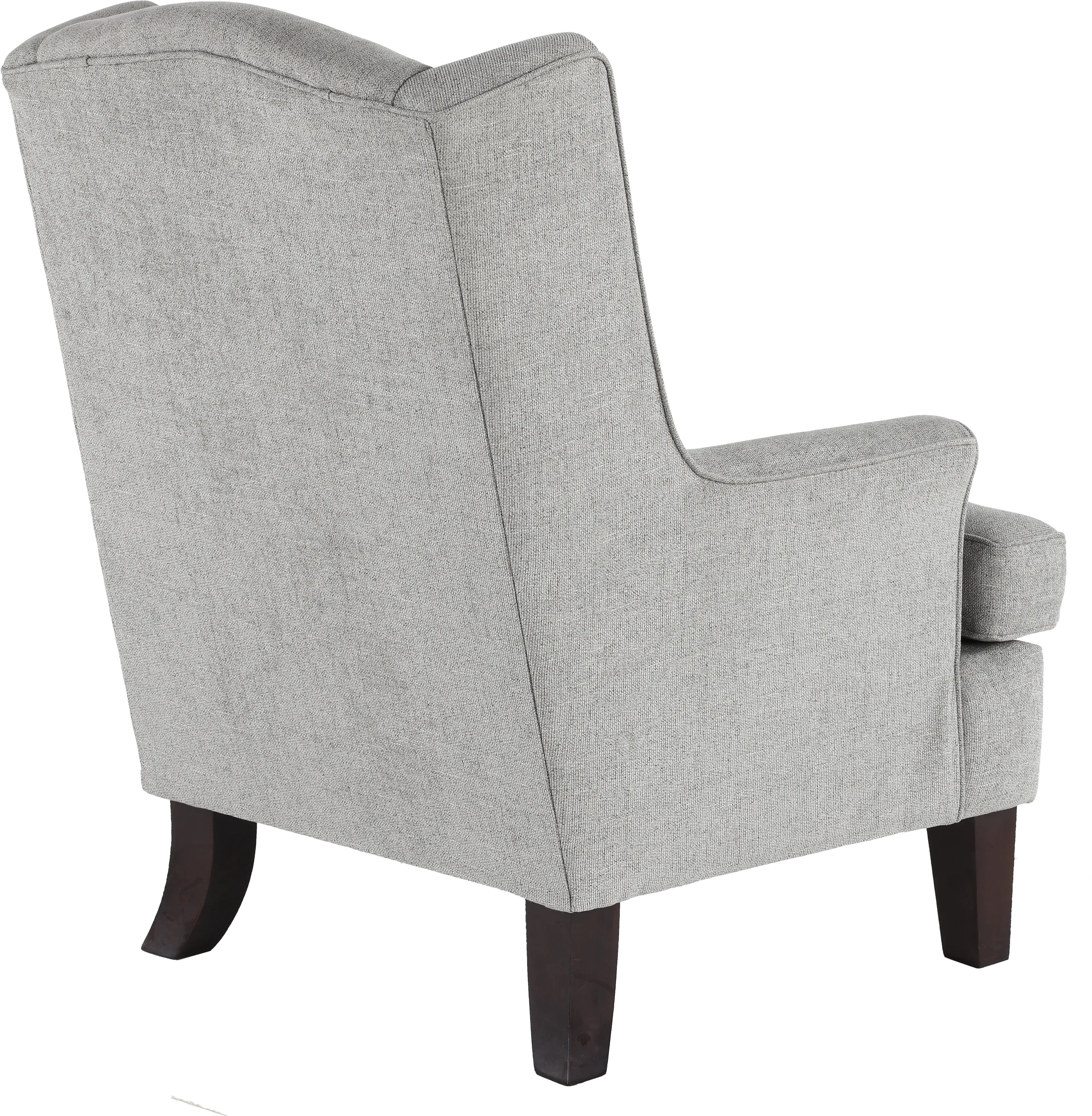 Andrea Classic Pewter Gray Wingback Chair-6