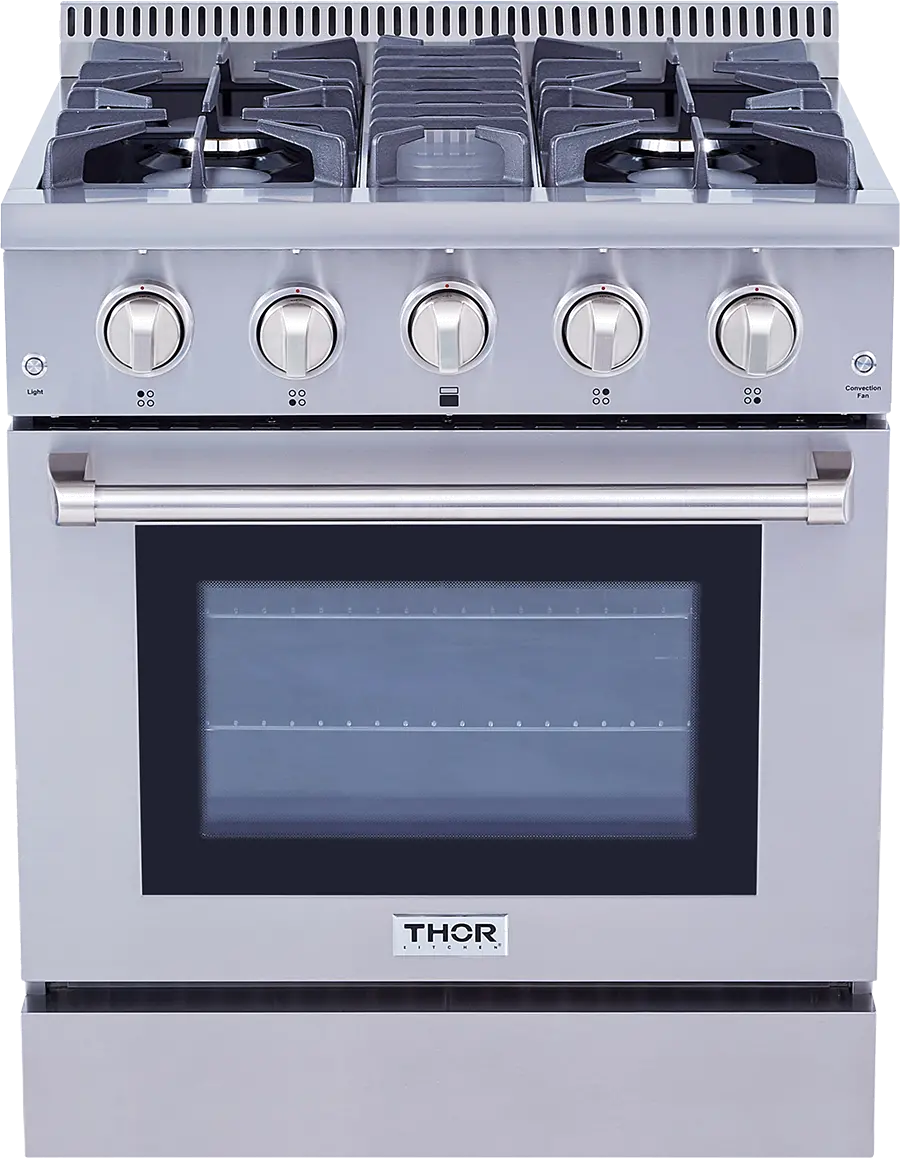 Thor Professional 4.2 cu ft Dual Fuel Range - Stainless Steel 30 Inch-1