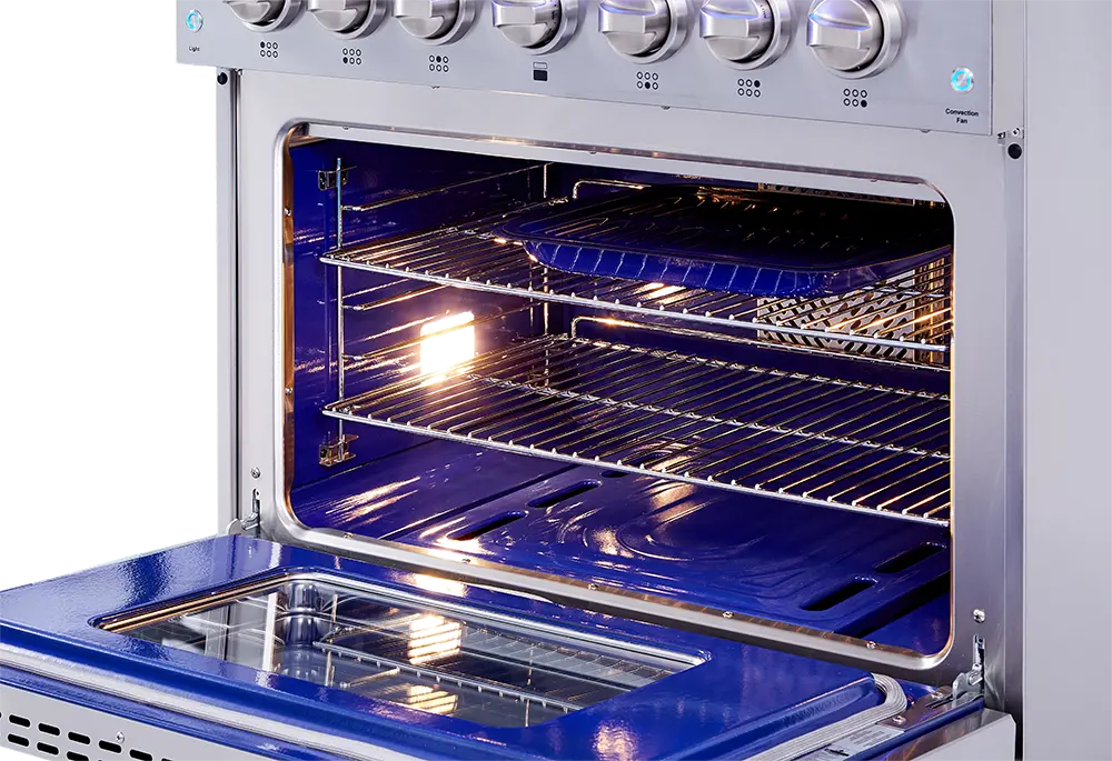 Thor 36 Inch Professional Dual Fuel Convection Range - Stainless Steel-6