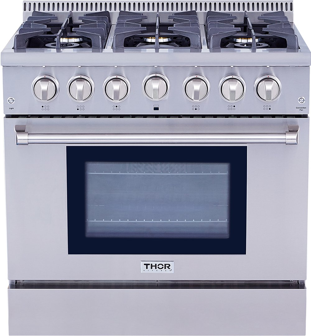 Thor Professional 5.2 cu ft Gas Range - Stainless Steel 36 Inch