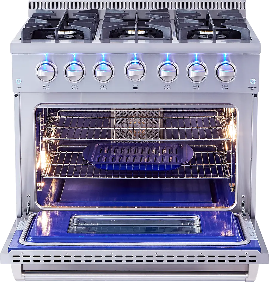 Thor Professional 5.2 cu ft Gas Range - Stainless Steel 36 Inch-3