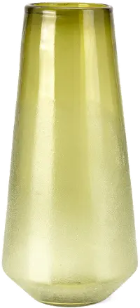 18 Inch Green Art Glass Decorative Vase