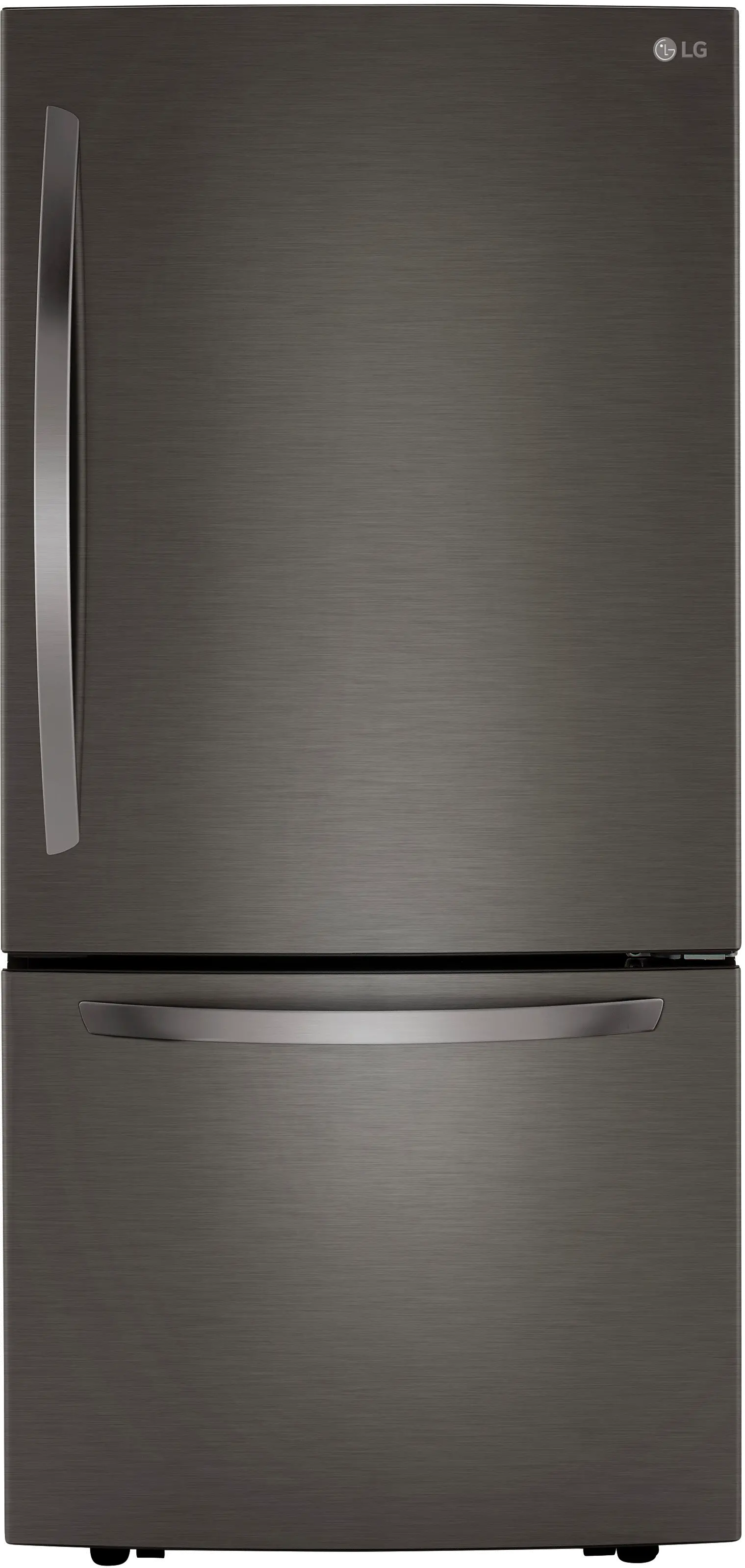 LRDCS2603D LG 25.5 cu ft Bottom Freezer Refrigerator - Black Stainless Steel-1