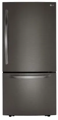 LRDCS2603D LG 25.5 cu ft Bottom Freezer Refrigerator - Black Stainless Steel