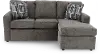 Norris Graphite Gray Queen Sleeper Sofa with Ottoman