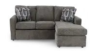 Norris Graphite Gray Queen Sleeper Sofa with Ottoman
