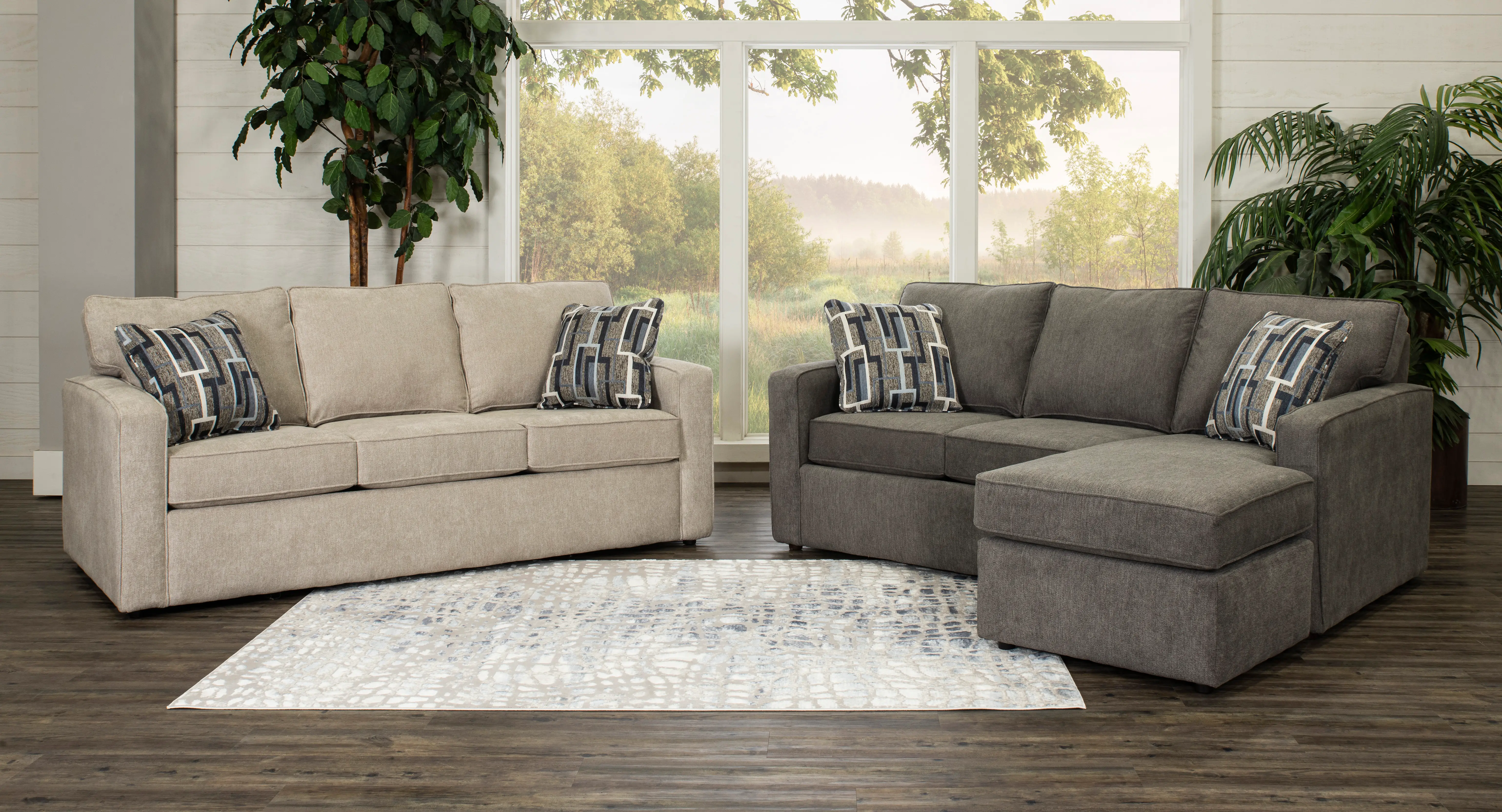 Norris Graphite Gray Queen Sleeper Sofa with Ottoman-4