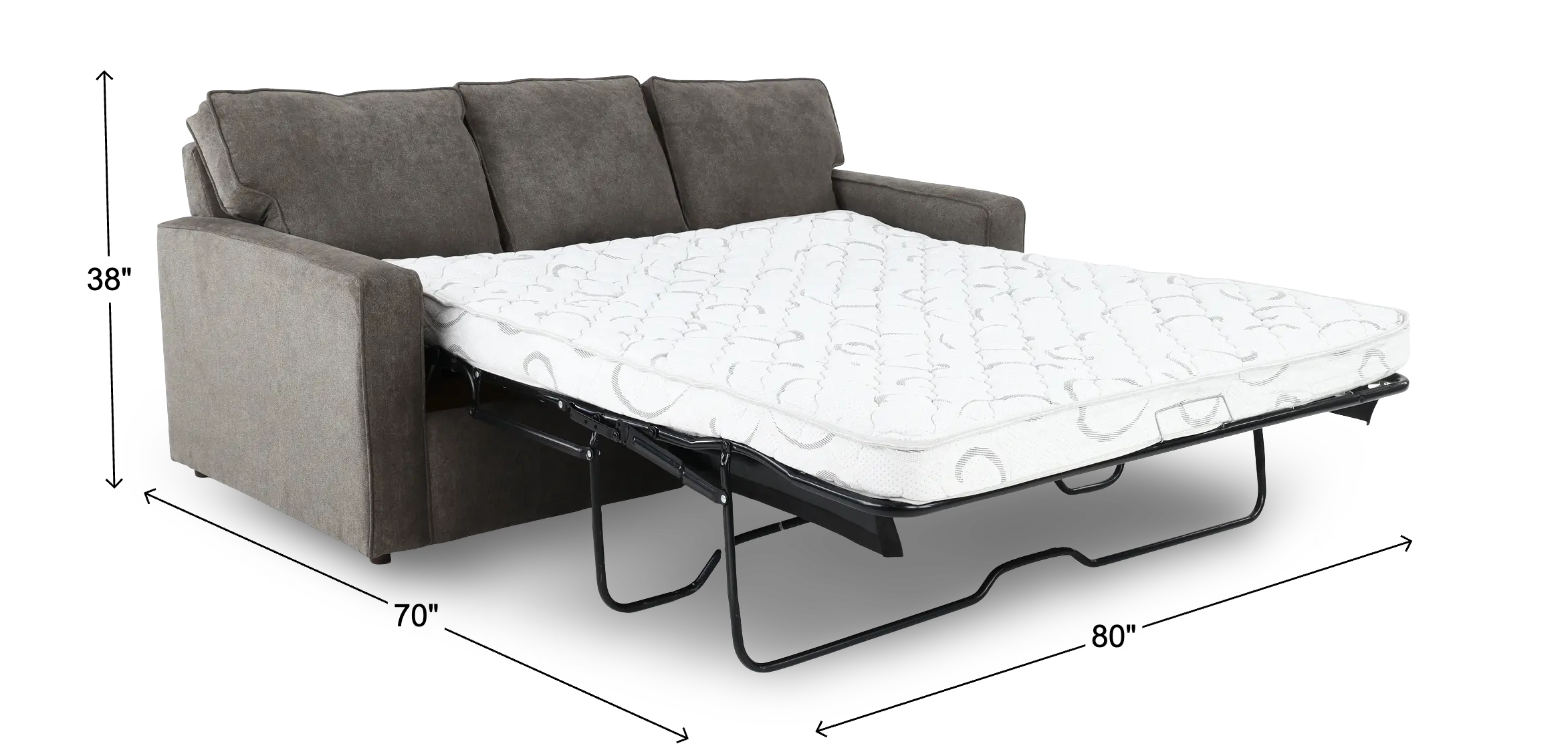 Norris Graphite Gray Queen Sleeper Sofa with Ottoman-8