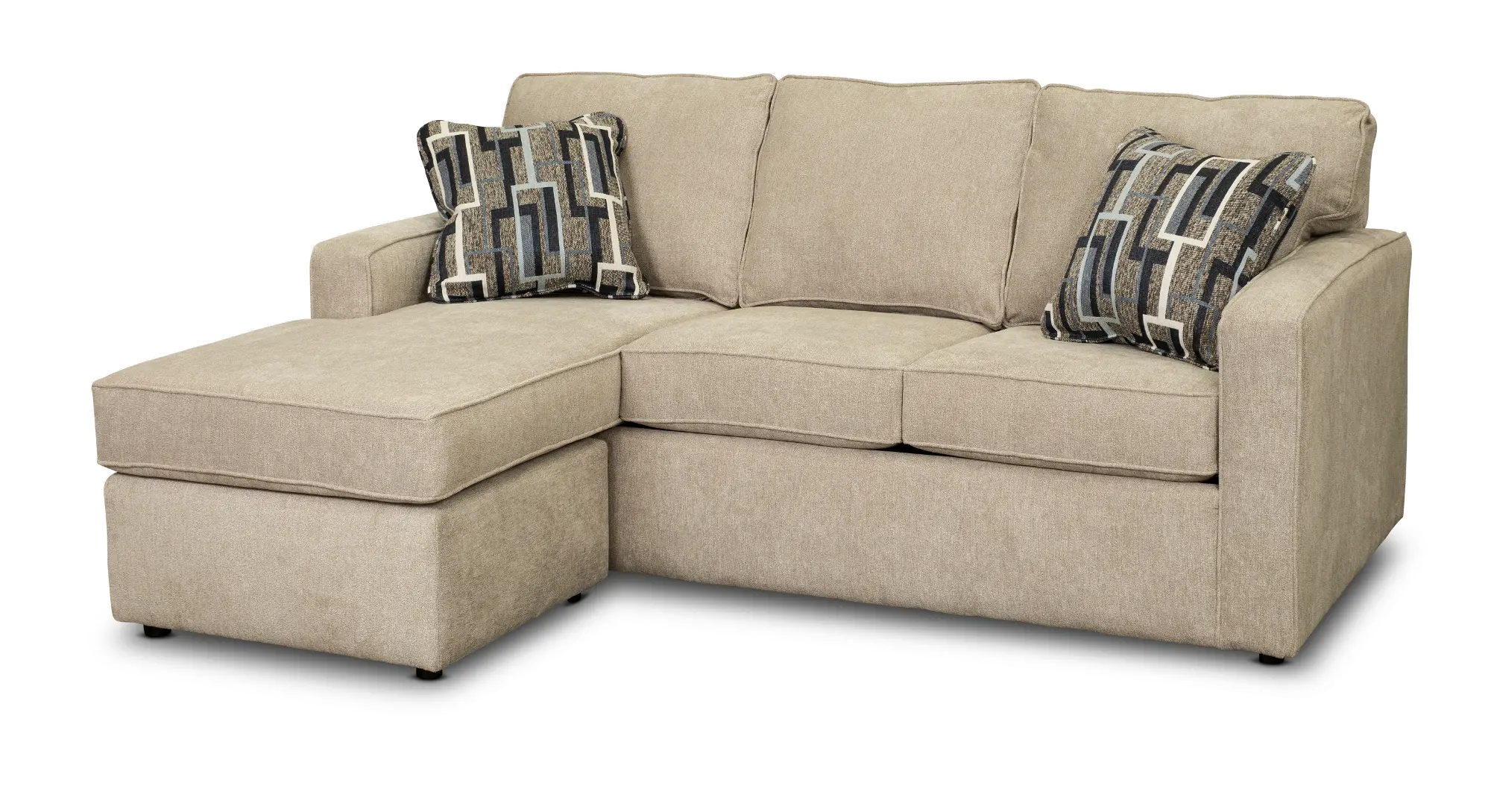 Norris Jute Beige Queen Sleeper Sofa with Ottoman-1