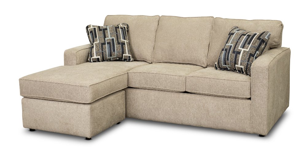 Norris Jute Beige Queen Sleeper Sofa with Ottoman