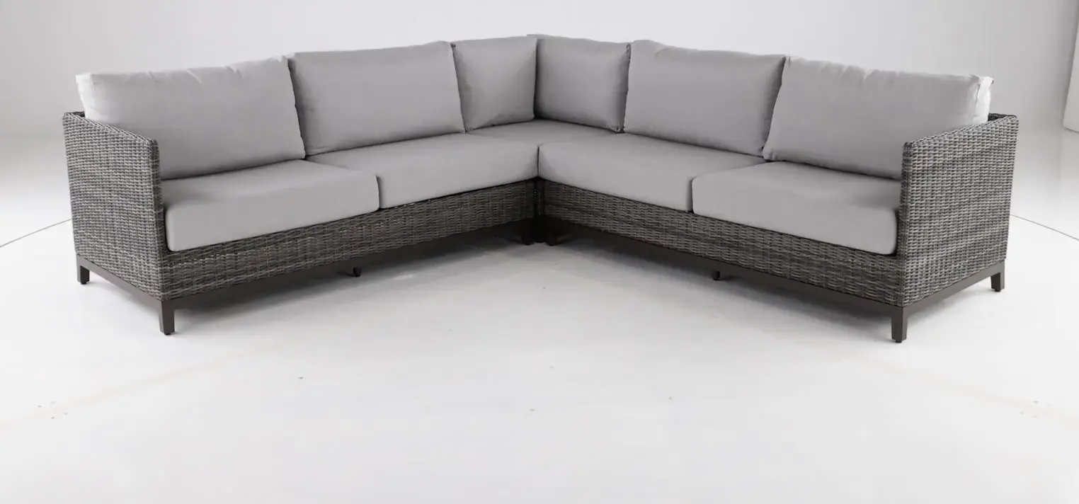 Nevis 3 Piece Gray Patio Sectional-5