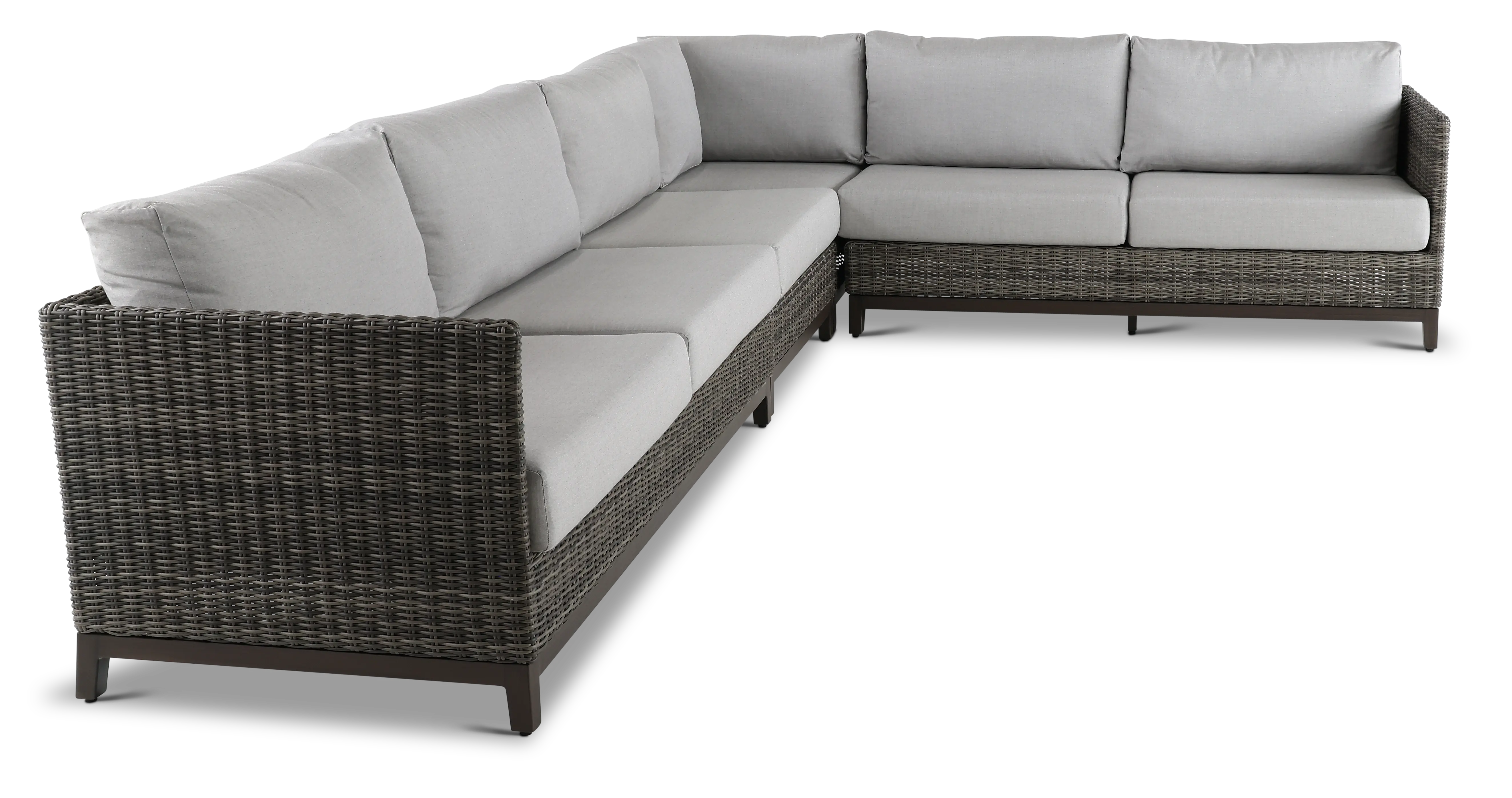Nevis Gray 4 Piece Patio Sectional-4