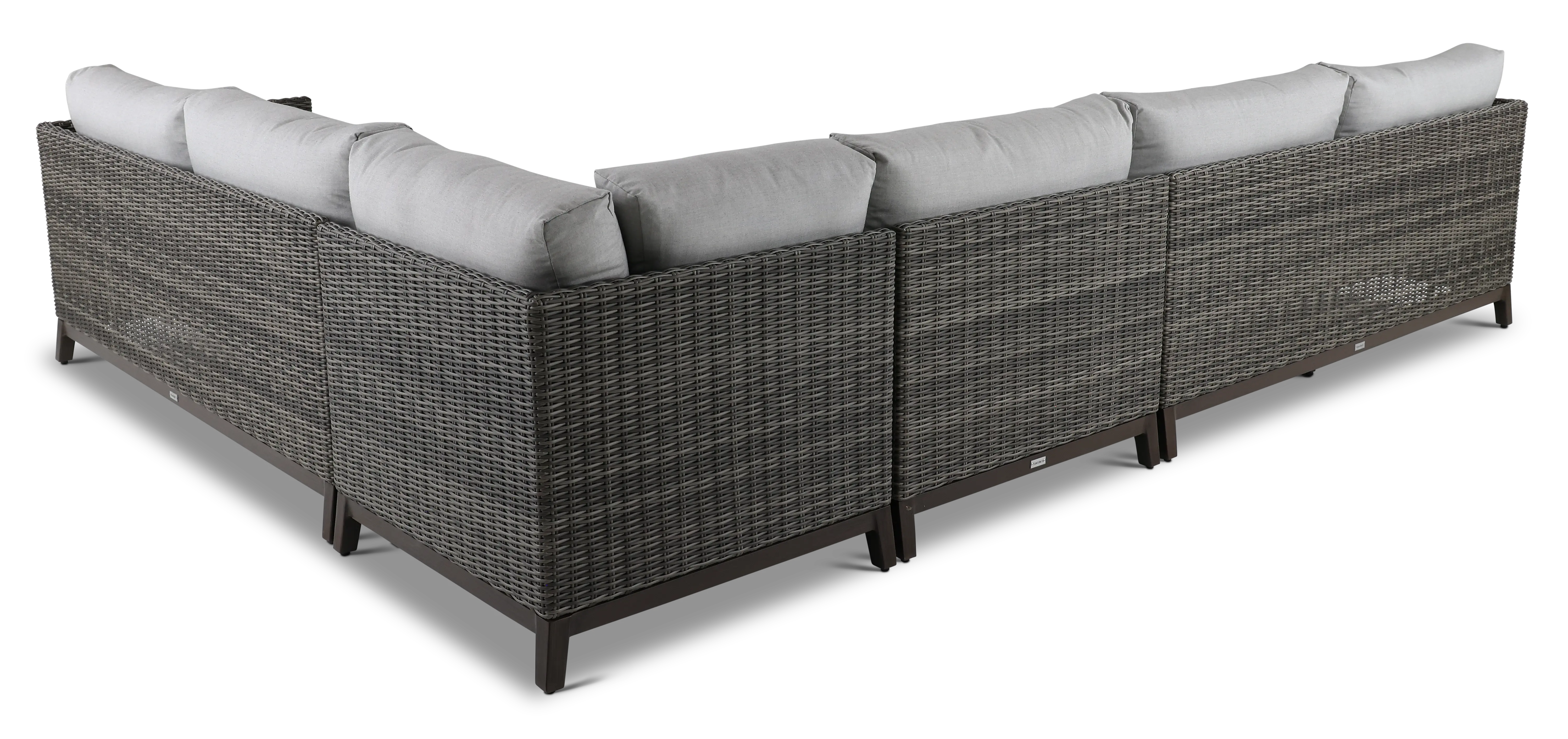 Nevis Gray 4 Piece Patio Sectional-5